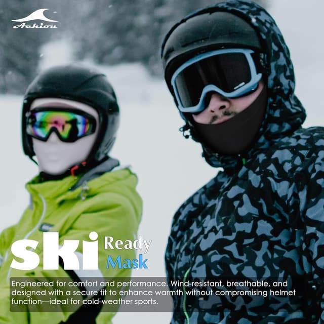 Detalle 2 de Achiou Balaclava Sheisty Lightweight Ski Mask