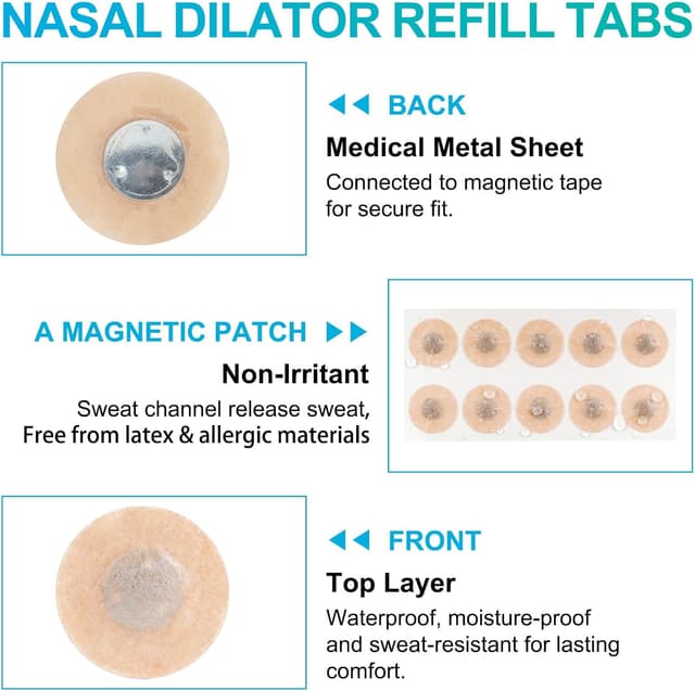 Thumbnail 6 de Cerotti nasali magnetici 70 pezzi 🩺