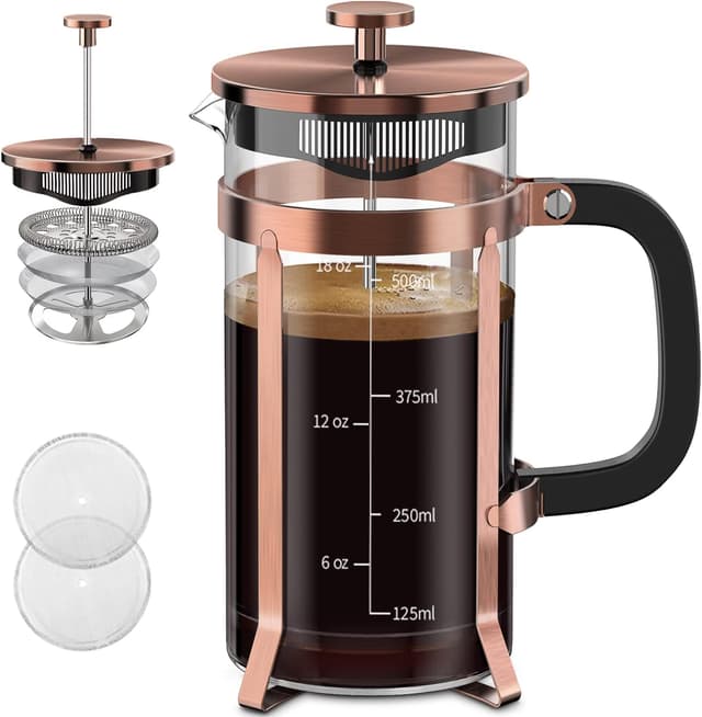 Detalle de QUQIYSO 21 ounce French Press Coffee Maker