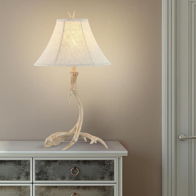 Detalle 2 de 27.5" Rustic Table Lamp with Antler Style