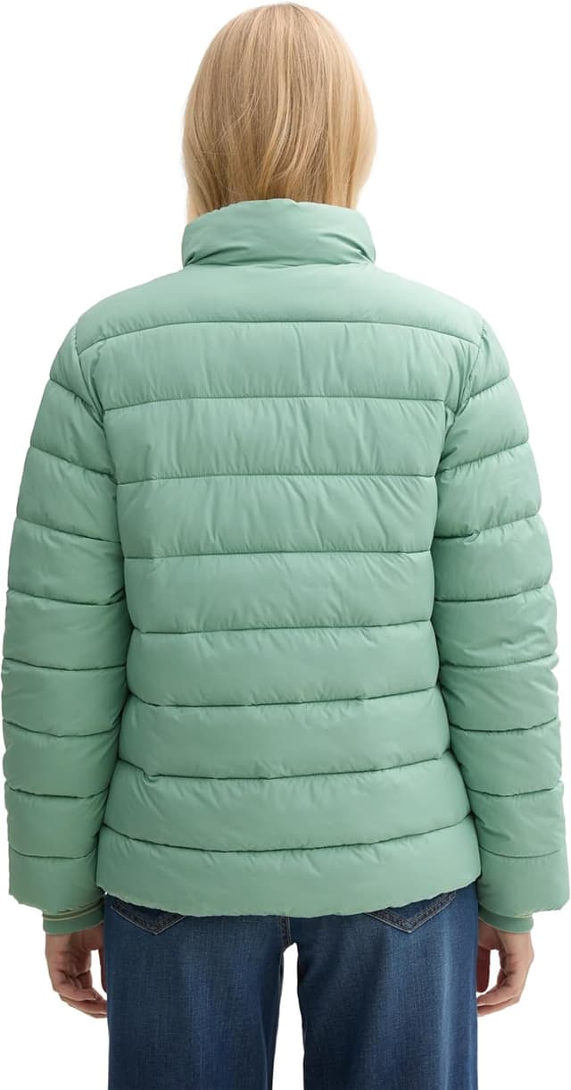 Detalle 2 de TOM TAILOR Giacca donna trapuntata impermeabile con logo sul braccio