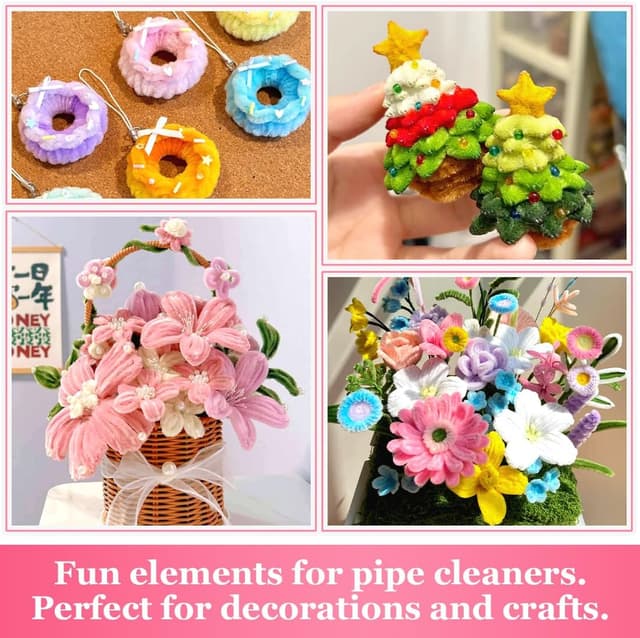 Thumbnail 2 de Bundooraking 200pcs Pipe Cleaners Craft Supplies 🎨