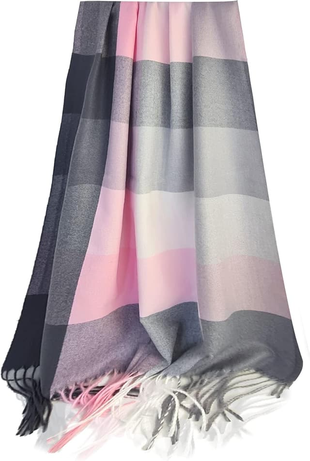 Detalle 2 de GLORIS Schal warm XXL für Damen im Winter – kuschelig, groß & kariert