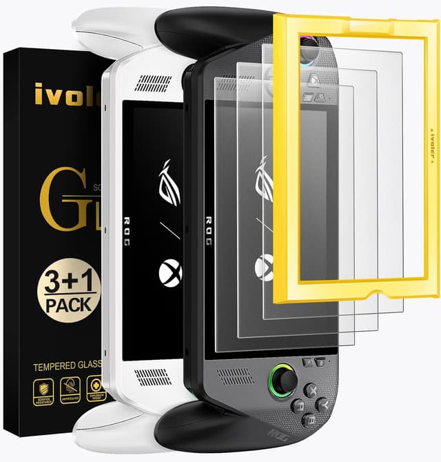 Detalle de iVoler 3 pezzi pellicola in vetro temperato 9H opaca anti-riflesso per ROG Xbox Ally / Ally X Handheld 2025