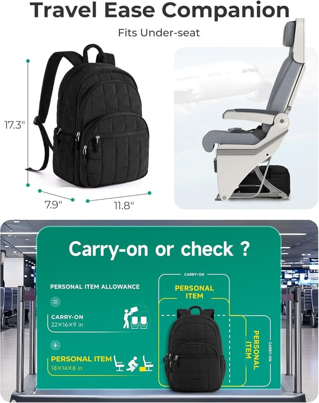 Detalle 2 de BAGSMART College Laptop Backpack 15.6"