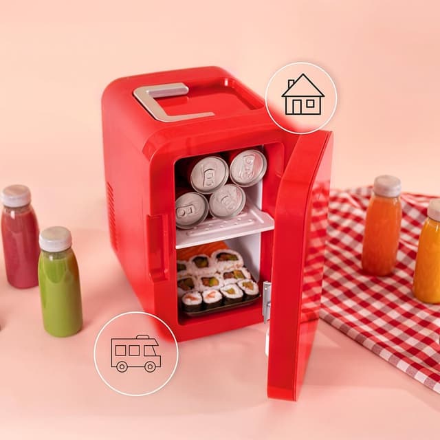 Detalle de Cecotec Bolero MiniCooling 6L Mini-Kühlschrank mit Kühl- und Heizfunktion (6 Liter, 12V/220V)