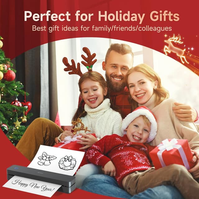 Thumbnail 6 de iDPRT MT610pro Portable Thermal Printer (300DPI) for A4 printing via Bluetooth — Black