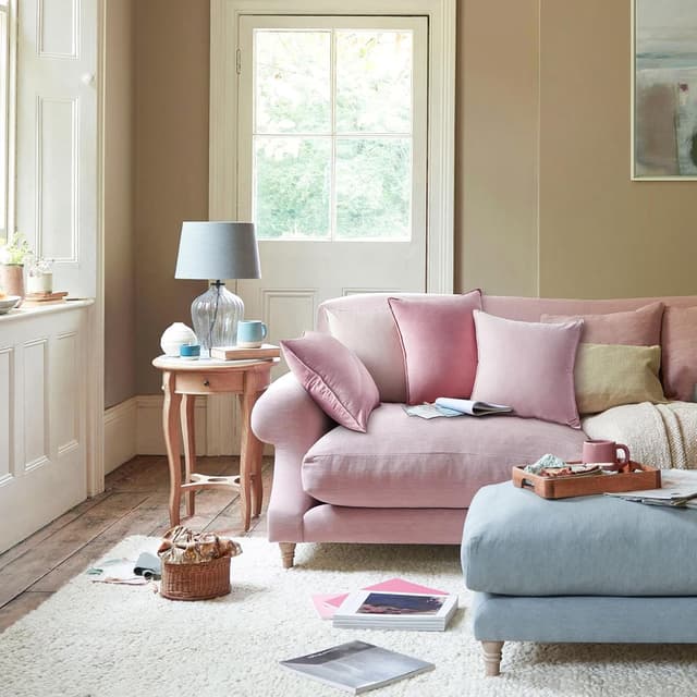 Detalle 2 de Topfinel Fundas Cojines Sofa 45x45 Rosa Terciopelo 🛋