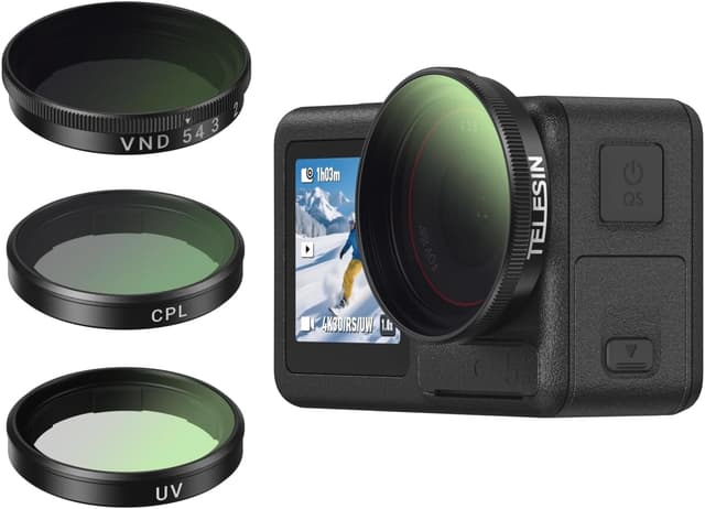 Thumbnail 6 de TELESIN Kamera Lens Filter Set für DJI Osmo Action 5 Pro 4er-Pack