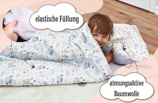 Thumbnail 3 de Schlafsack Kinder 75x140 cm Eulen