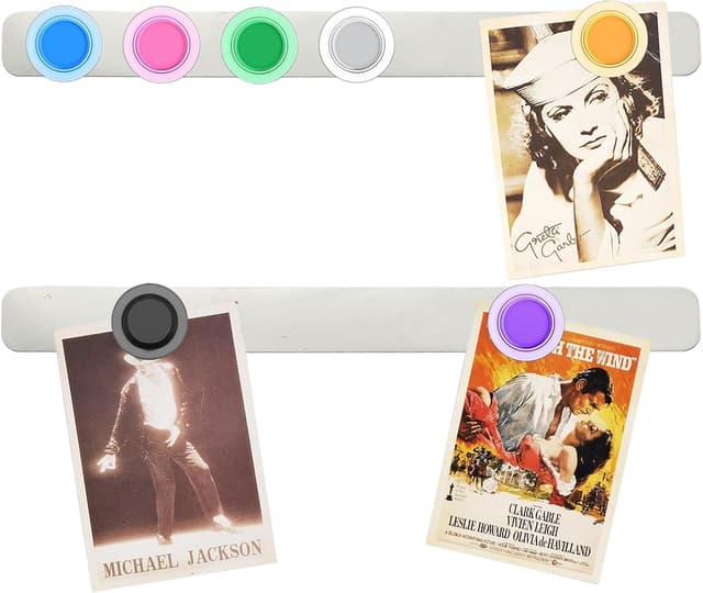 Detalle de PYJLBX Magnetic Strips 2pcs for Memo Board 🧲