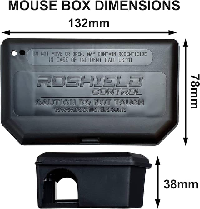 Thumbnail 3 de ROSHIELD 5 x Black Mouse Bait Boxes