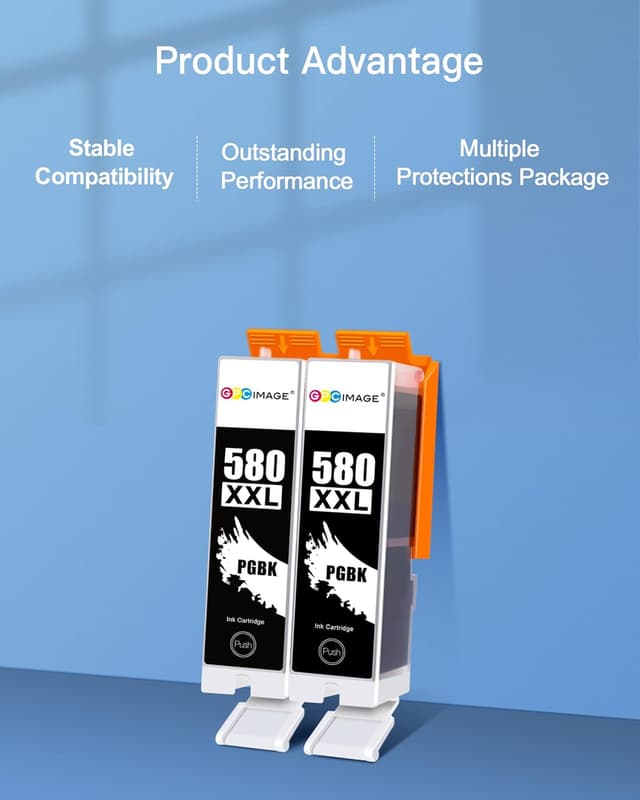 Thumbnail 4 de GPC IMAGE 580XXL kompatible Canon Druckerpatrone 2er-Pack 🖨
