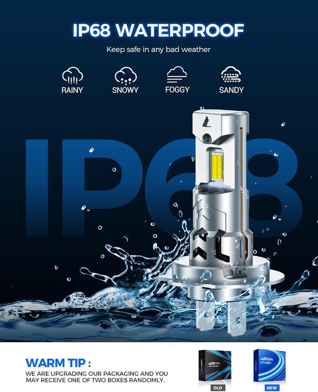 Thumbnail 6 de Marsauto H7 LED Headlight Bulbs (High/Low Beam & Fog) — High-Performance Replacement Set (Contains 2 Bulbs)