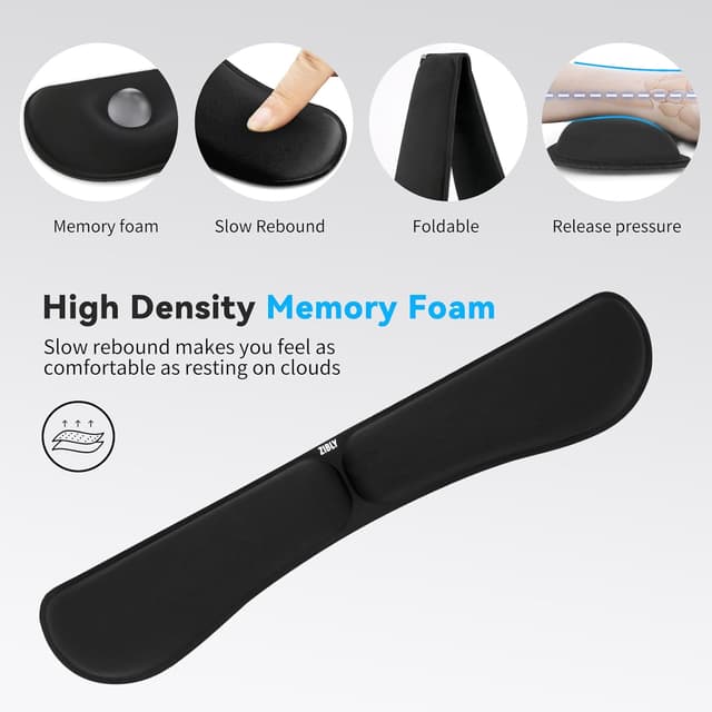 Thumbnail 5 de ZIBLY Keyboard Wrist Rest - Anti-Skid Non Slip Ergonomic Wrist Support for Keyboard - Easy Typing, Pain Relief - Wrist Rest Keyboard Premium Memory Foam for Work from Home Gaming Computer Laptop
ZIBLY Keyboard Wrist Rest - Anti-Skid Non Slip Ergono…