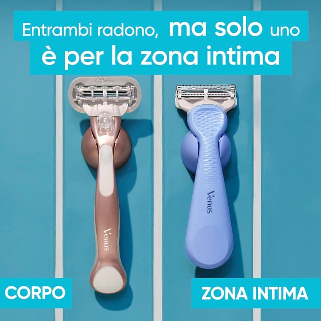 Thumbnail 6 de Gillette Venus rasoio donna per zone intime con barra anti-irritazioni e 3 lamette di ricambio