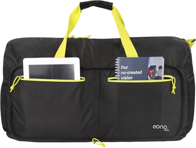 Detalle de Eono 90L foldable travel duffle bag