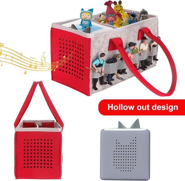 Thumbnail 3 de Chedin Tonie Toniebox Organizer Grau Rot