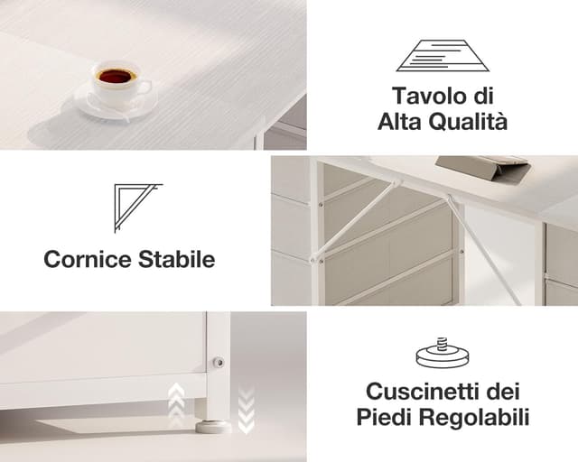 Thumbnail 6 de Coleshome Scrivania 8 cassetti 120x48cm