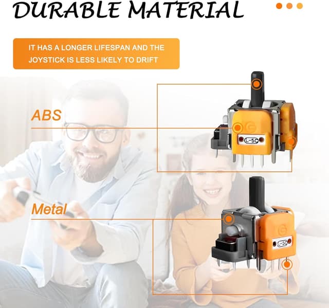 Thumbnail 5 de HLRAO 10PCS Hall-Effect Joysticks for PS5 Controller