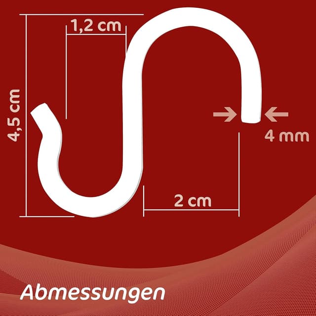 Detalle de 4smile S-Haken Edelstahl 10er Set Küche