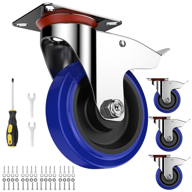 Detalle de Forever Speed Schwerlastrollen 4er Set 125 mm