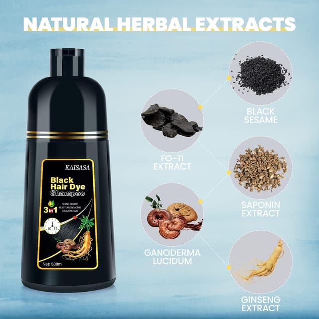 Thumbnail 6 de Schwarzes HaarfĂ€rbeshampoo 3 in 1 đâ