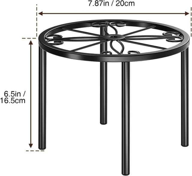 Thumbnail 4 de Josmimic 2 Pack Metal Plant Stand 20 cm plant holder