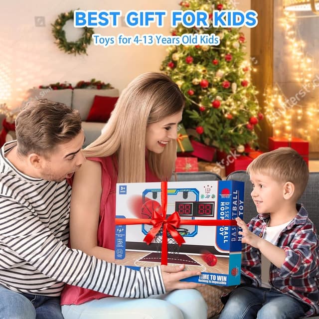 Thumbnail 1 de Over-the-Door Kids Basketball Hoop with Scoreboard