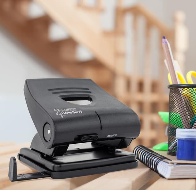 Detalle de RAPESCO PF827PB2 30-sheet 2-hole punch