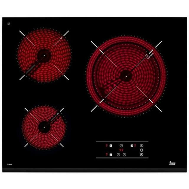 Detalle de Teka TZ 6315 Placa vitrocerámica 3 zonas negra