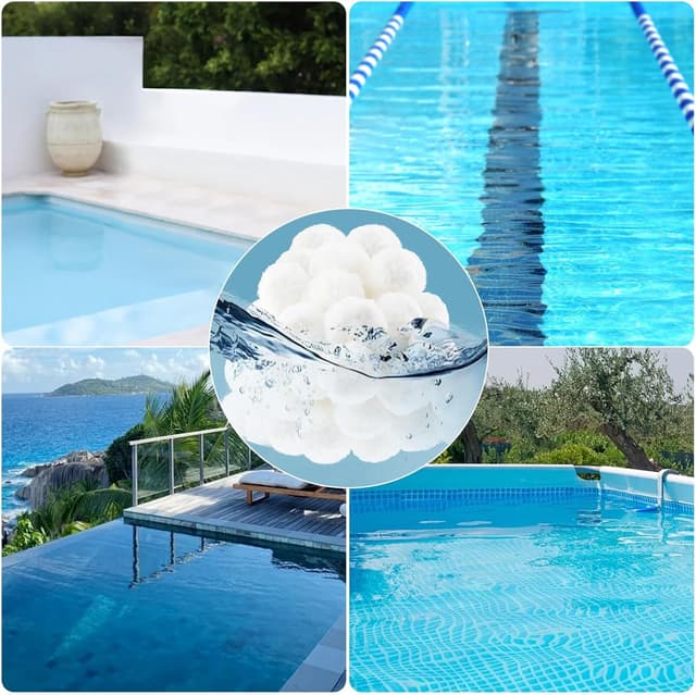 Thumbnail 6 de Ktxaby 700g Pool Filter Balls for Sand Filter (replacement for 23kg pool sand)