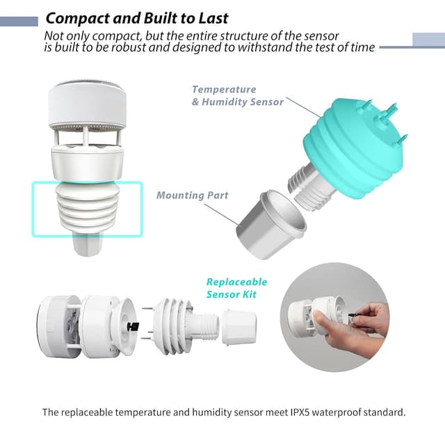 Thumbnail 4 de ECOWITT Wittboy 7-in-1 Weather Station