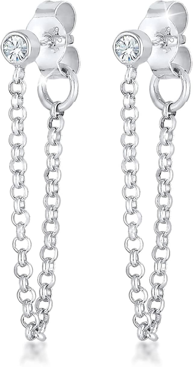 Detalle de Elli Ohrringe 925 Silber Geo Kristall