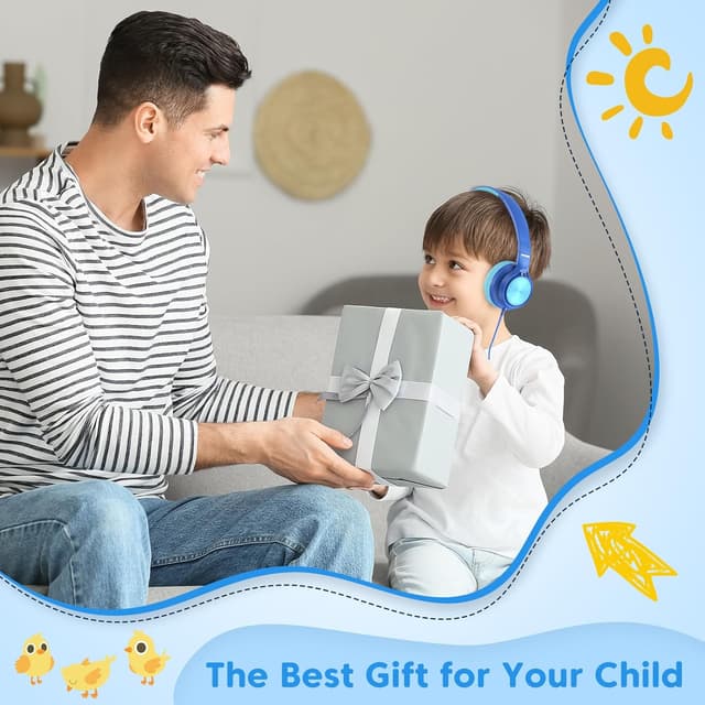 Thumbnail 6 de INFURTURE Kids Headphones (USB‑C / 3.5mm) with Mic, 94dB Volume Limit & Inline Controls