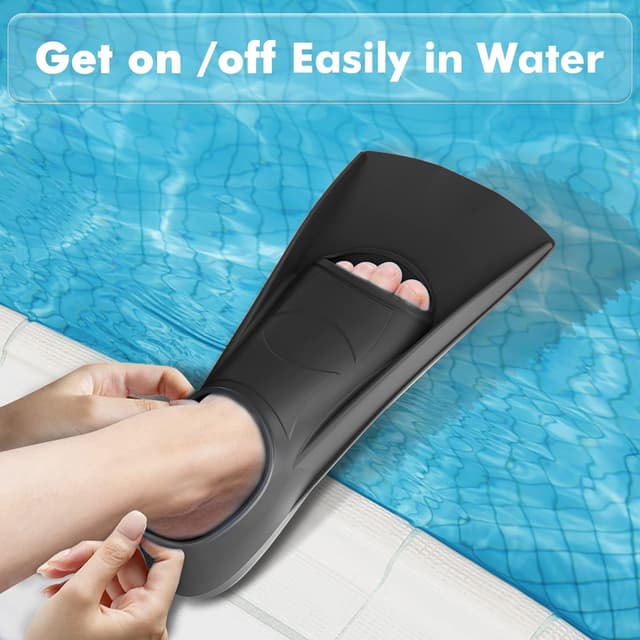 Thumbnail 6 de Gintenco Swim Fins Kids Swim Training Fins (Silicone) — Lap Swimming & Travel Size