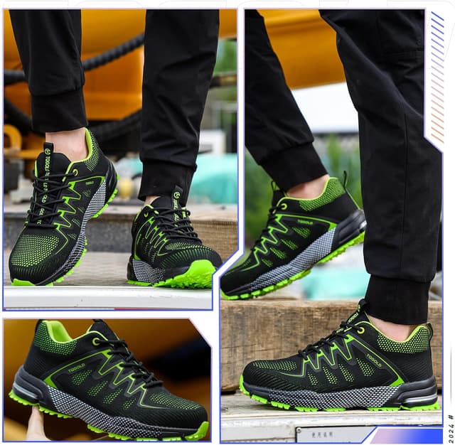 Detalle 2 de TQGOLD Scarpe antinfortunistiche unisex con punta in acciaio e suola resistente alle perforazioni