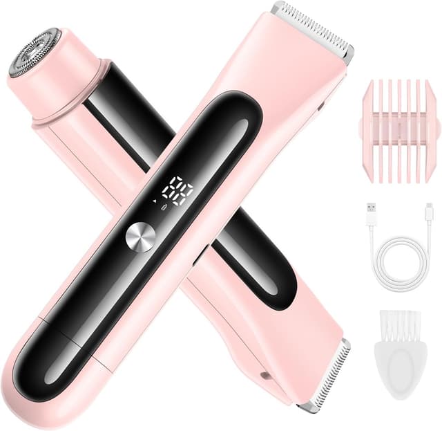 Detalle de Lady Shavers for Women LS7 2-in-1 Electric Razor (IPX7 Wet & Dry) with LED Display