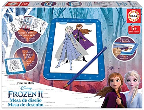 Detalle de Educa Mesa de diseño Frozen para colorear y decorar