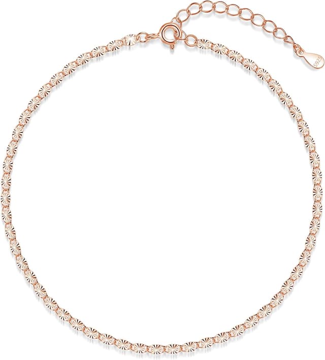 Detalle de Cangall 925 Sterling Silver Anklet for Women 🦶