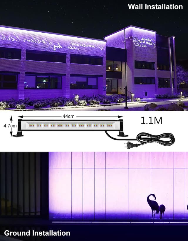 Thumbnail 6 de CLY Faretto RGB per Esterni 42W con Barra LED, 9 colori, 5 modalità e telecomando RF 360° (IP66)