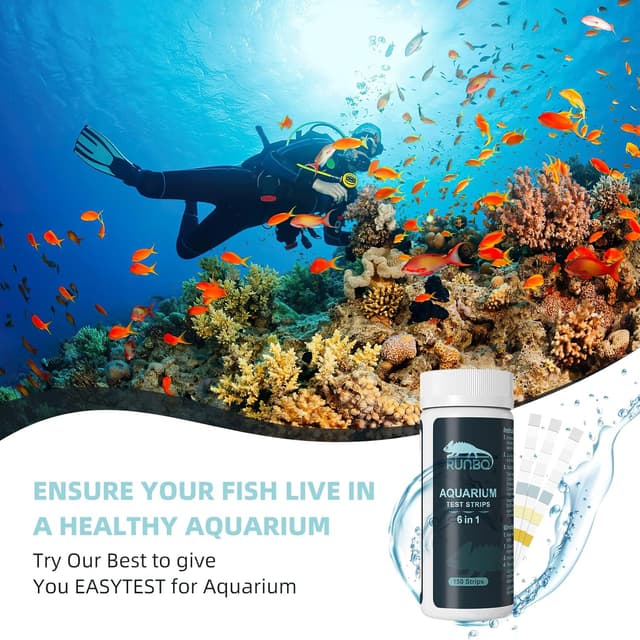 Thumbnail 4 de RUNBO 6 in 1 Aquarium-Teststreifen 150 Stück