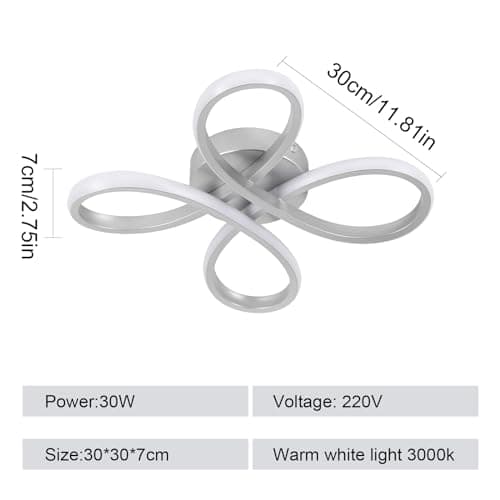 Thumbnail 3 de Comely Lámpara de Techo LED Flores 30W, Blanco Cálido