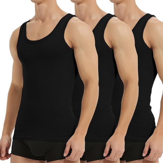 Detalle de Falechay Unterhemd Herren 3er Pack Tank Top