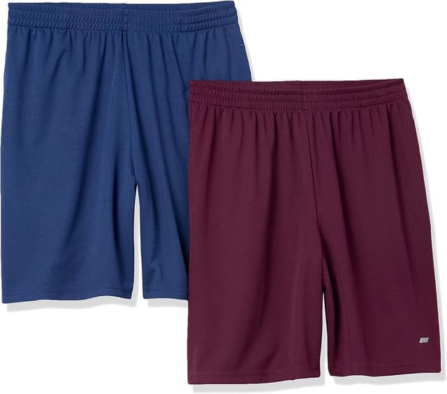 Thumbnail 6 de Amazon Essentials lot de 2 shorts d’entraînement basket & gym en tissu technique — coupe ample homme
