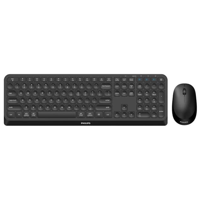 Detalle de Philips 4000 Series SPT6407B/16 Combo teclado y ratón 1600 DPI negro ⌨