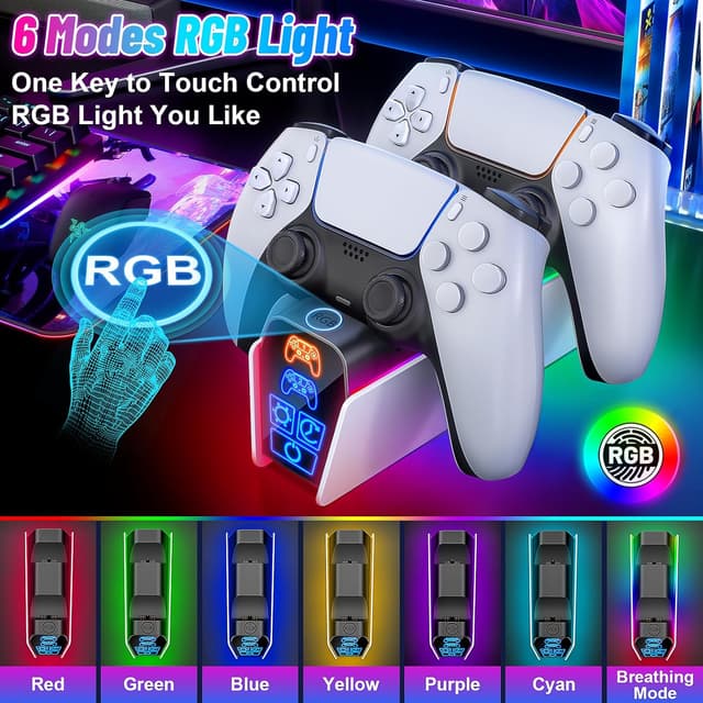 Detalle 2 de Fenolical PS5 Charging Station with timer