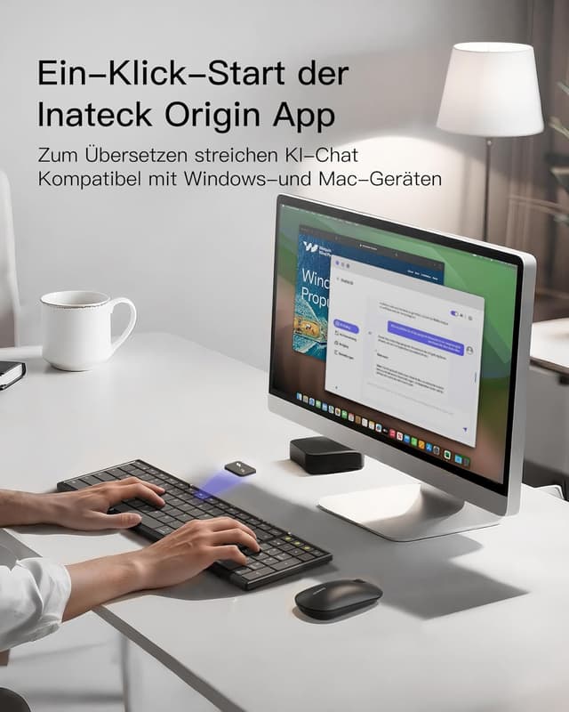 Detalle 2 de Inateck Nomad N0135 faltbare Bluetooth‑Tastatur 328,5 g