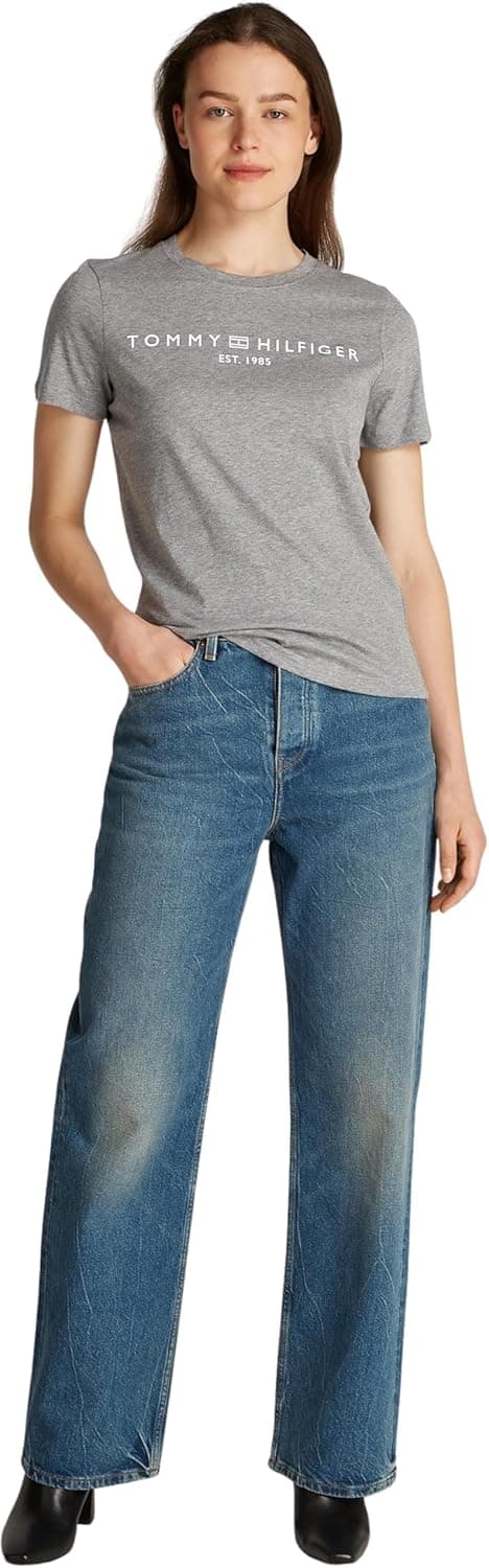 Thumbnail 3 de Tommy Hilfiger Adaptive T-Shirt manches courtes femme col ras-du-cou logo