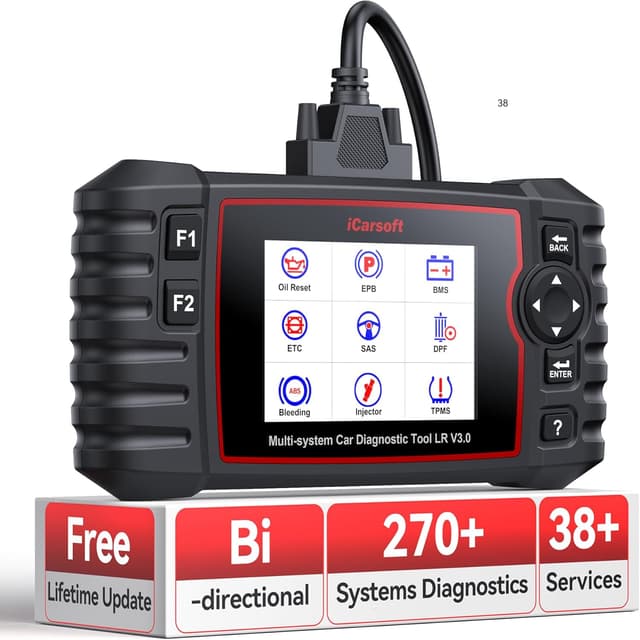 Detalle de iCarsoft LR V3.0 OBD2 scanner with 43 services